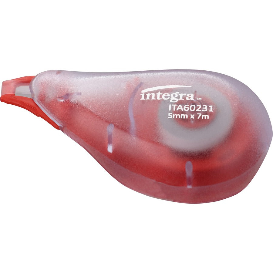 Integra Resist Tear Correction Tape - 0.20" Width x 16.40 ft LengthSmoke Dispenser - Tear Resistant - 2 / Pack - Smoke - 