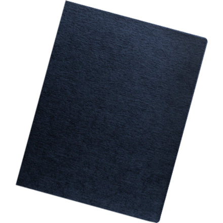 Expressions Linen Texture Presentation Covers for Binding Systems, Navy, 11.25 x 8.75, Unpunched, 200/Pack