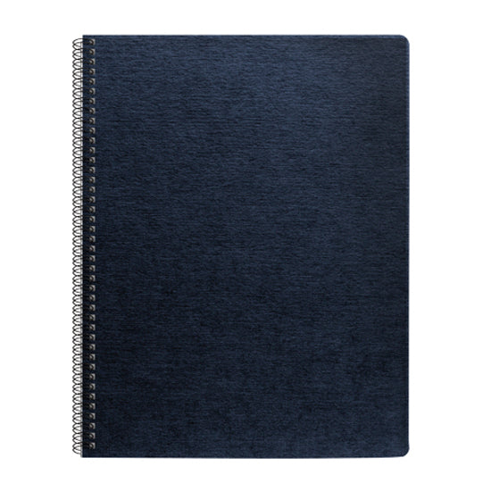 Expressions Linen Texture Presentation Covers for Binding Systems, Navy, 11.25 x 8.75, Unpunched, 200/Pack