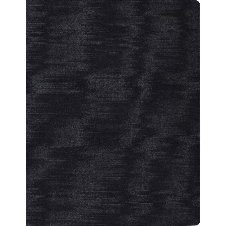 Expressions Linen Texture Presentation Covers for Binding Systems, Black, 11.25 x 8.75, Unpunched, 200/Pack