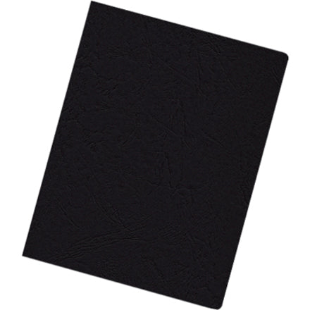 Expressions Classic Grain Texture Presentation Covers for Binding Systems, Black, 11.25 x 8.75, Unpunched, 200/Pack