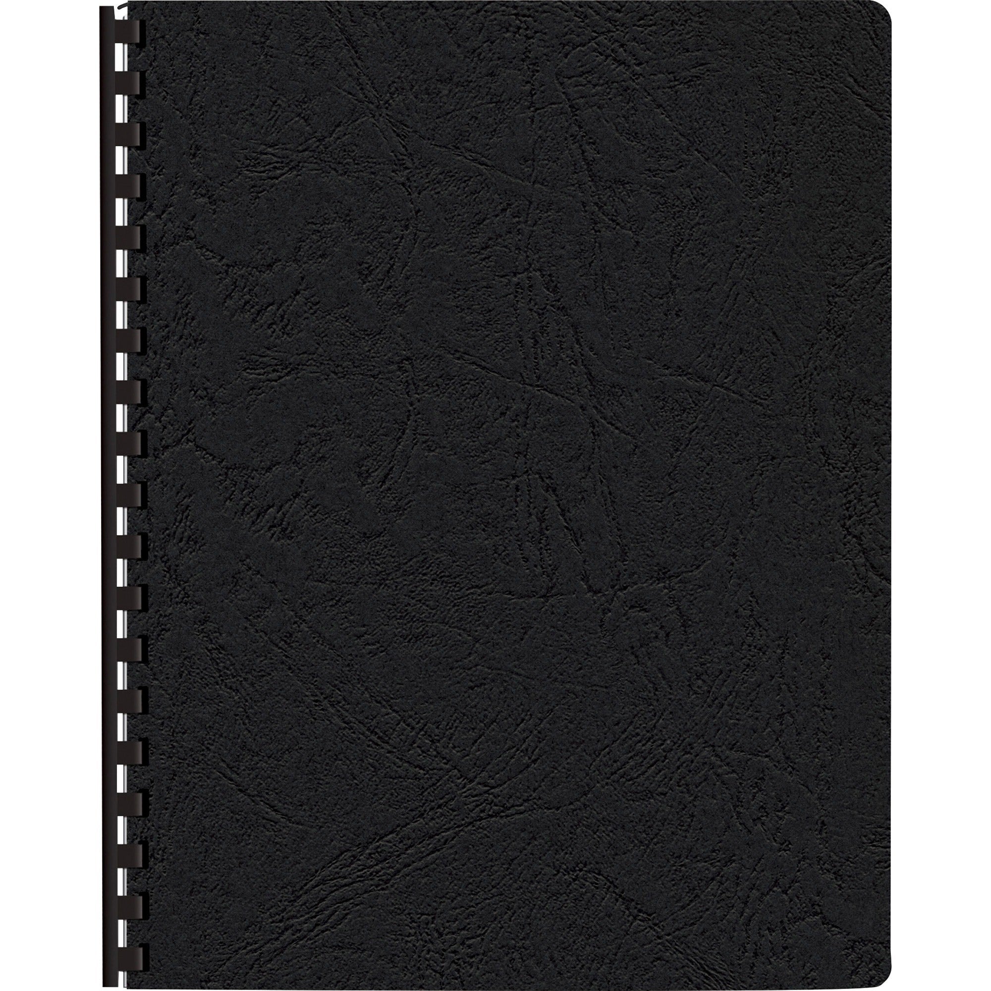 Expressions Classic Grain Texture Presentation Covers for Binding Systems, Black, 11.25 x 8.75, Unpunched, 200/Pack