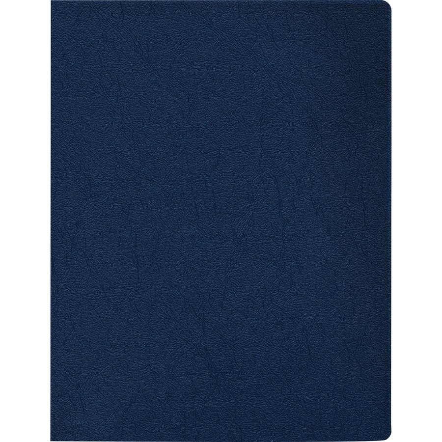 Executive Leather-Like Presentation Cover, Navy, 11.25 x 8.75, Unpunched, 50/Pack