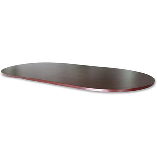 Lorell Essentials Oval Conference Table - For - Table TopLaminated Oval Top - Slab Base - 36" Table Top Length x 72" Table Top Width x 1.25" Table Top Thickness - 29.50" Height - Assembly Required - Mahogany - 1 Each