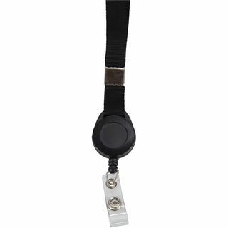 SICURIX Lanyard Card Reel - 12 / Pack - 36" Length - Black