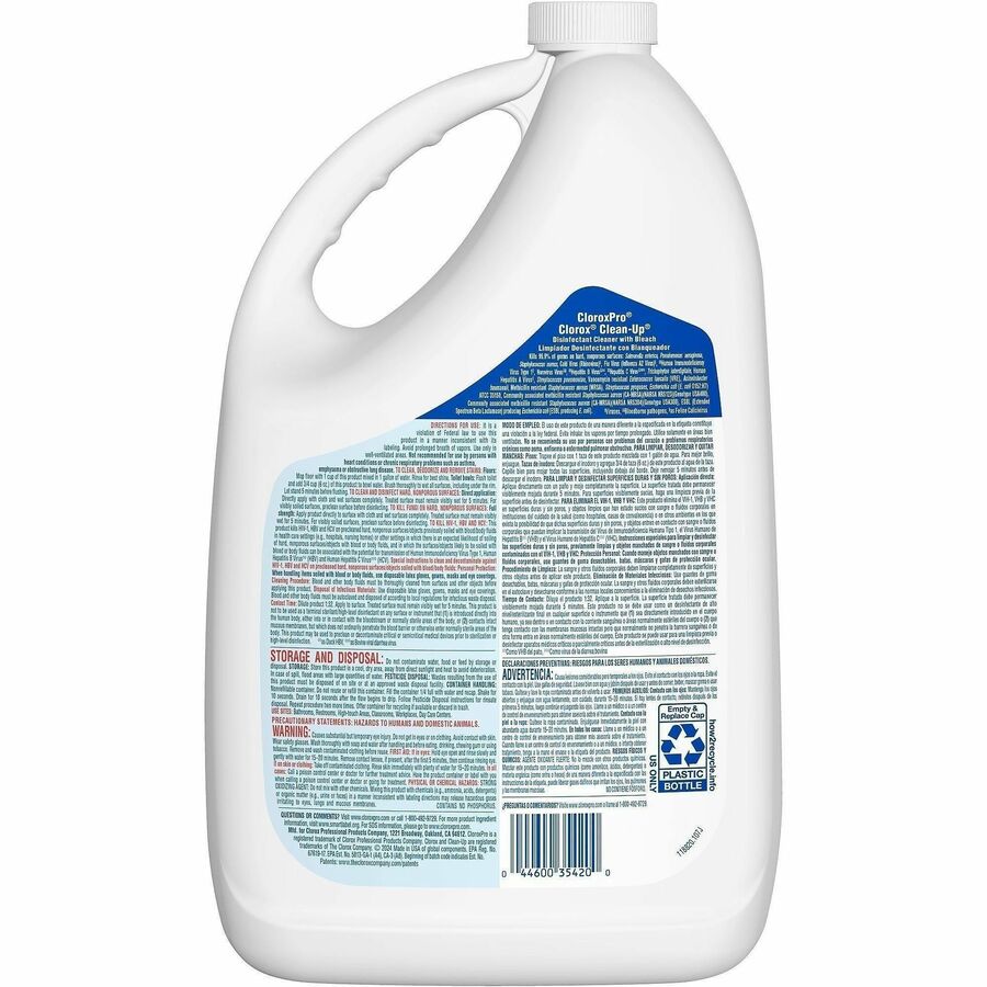 Clorox Clean-Up Disinfectant Cleaner with Bleach, Sold as 1 Each