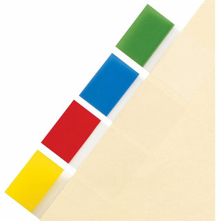 Sparco Pop-up Removable Small Flags - 0.50" - Assorted - See-through, Self-adhesive, Removable - 140 / Pack - 