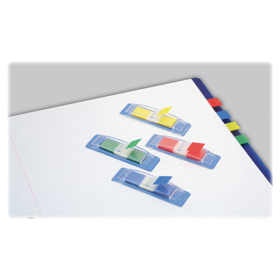 Sparco Pop-up Removable Small Flags - 0.50" - Assorted - See-through, Self-adhesive, Removable - 140 / Pack - 