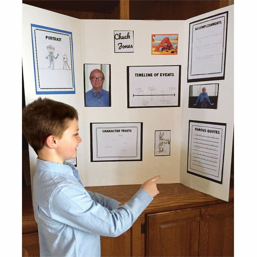 Pacon Presentation Boards - 36" Height x 48" Width - White Surface - 24 / Carton