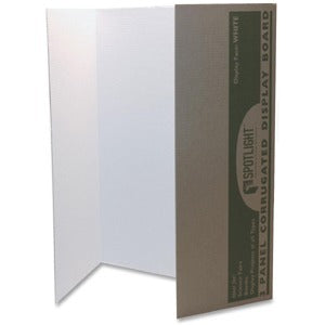 Spotlight Corrugated Presentation Display Boards, 48 x 36, White, 4/Carton - 3