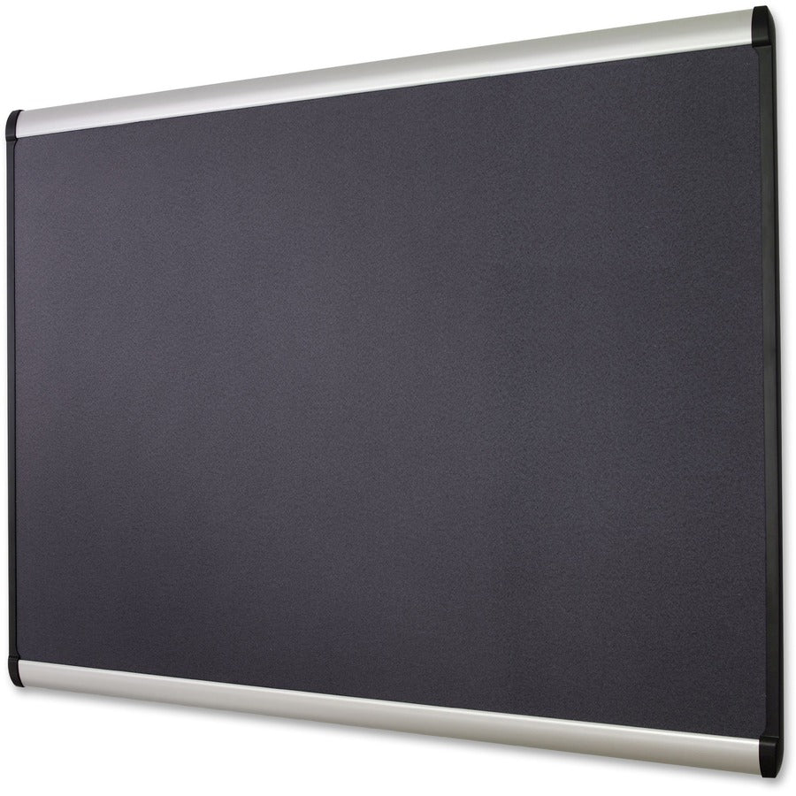 Prestige Plus Magnetic Fabric Bulletin Boards, 36 x 24, Gray Surface, Silver Aluminum Frame