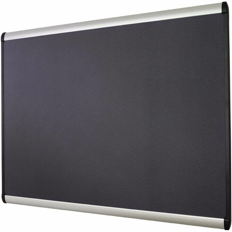 Prestige Plus Magnetic Fabric Bulletin Boards, 48 x 36, Gray Surface, Silver Aluminum Frame