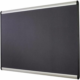 Prestige Plus Magnetic Fabric Bulletin Boards, 48 x 36, Gray Surface, Silver Aluminum Frame