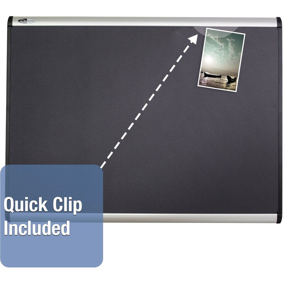 Prestige Plus Magnetic Fabric Bulletin Boards, 48 x 36, Gray Surface, Silver Aluminum Frame