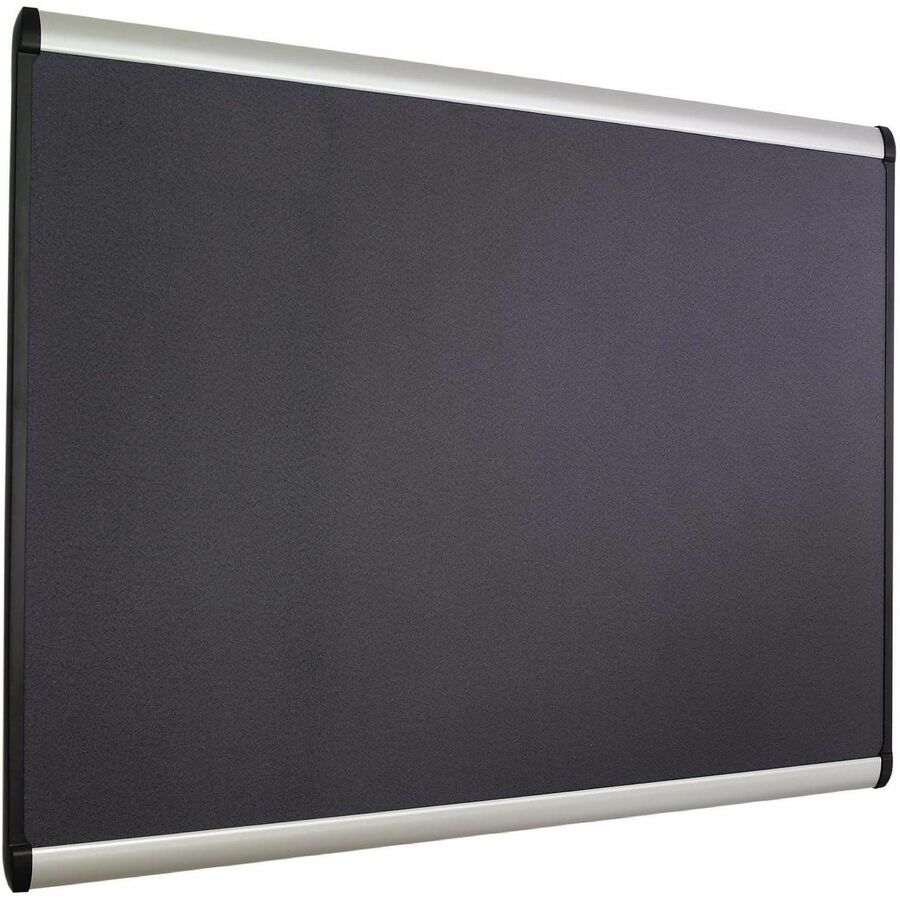 Prestige Plus Magnetic Fabric Bulletin Boards, 72 x 48, Gray Surface, Silver Aluminum Frame