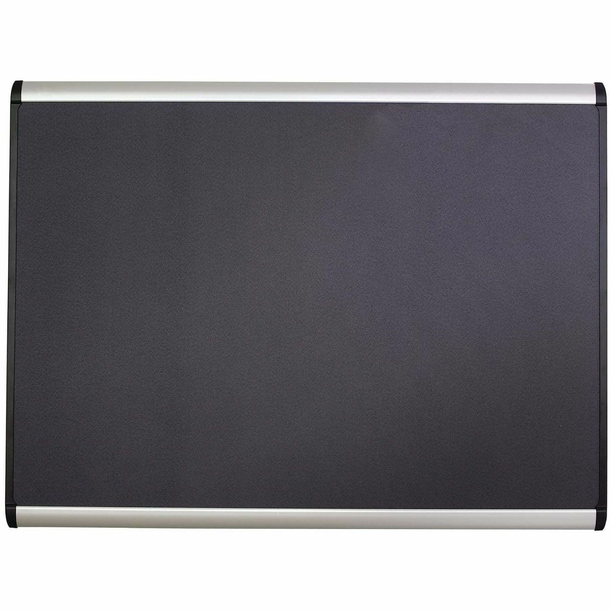 Prestige Plus Magnetic Fabric Bulletin Boards, 72 x 48, Gray Surface, Silver Aluminum Frame
