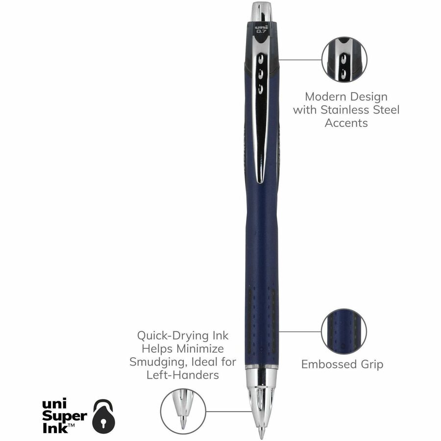 uni-ball - Jetstream RT Roller Ball Retractable Water-Proof Pen, Black Ink, Fine, Sold as 1 EA