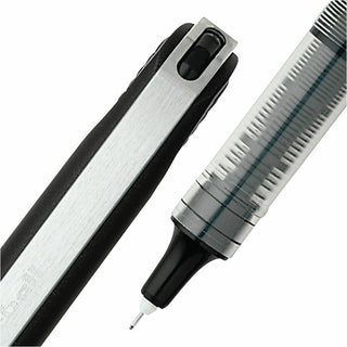uniball Vision Needle Rollerball Pens - Micro Pen Point - 0.5 mm Pen Point Size - Black Liquid Ink - 1 Dozen