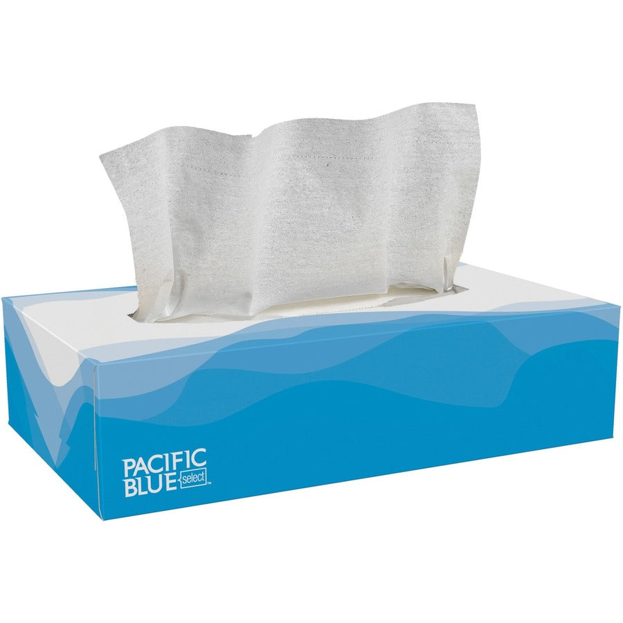 pacific-blue-select-facial-tissue-by-gp-pro-flat-box-2-ply-833-x-8-white-paper-soft-absorbent-for-office-building-100-per-box-30-carton_gpc48100ct - 3