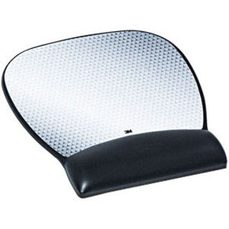 Antimicrobial Gel Large Mouse Pad with Wrist Rest, 9.25 x 8.75, Black