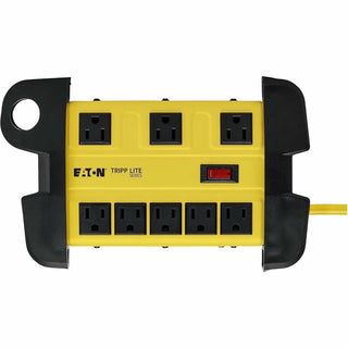 Power It! Safety Power Strip with GFCI Plug, 8 Outlets, 12 ft Cord, Yellow/Black