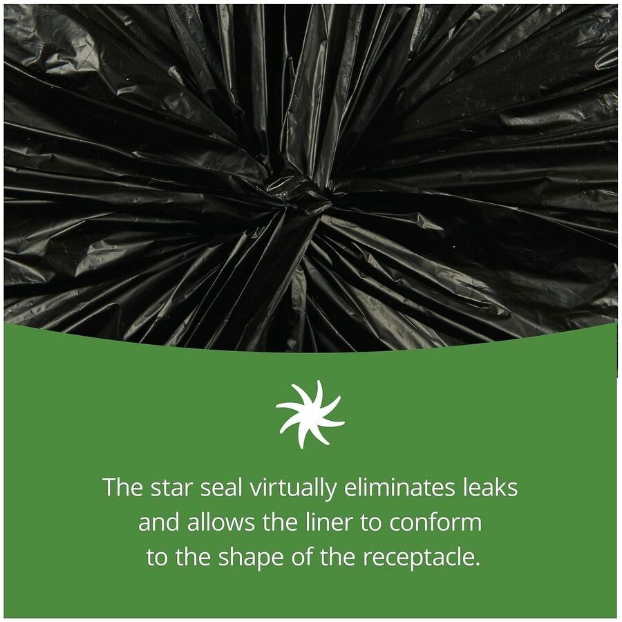 Stout Insect Repellent Trash Bags - 30 gal Capacity - 33" Width x 40" Length - 2 mil (51 Micron) Thickness - Black - Polyethylene - 90/Box - Recycled