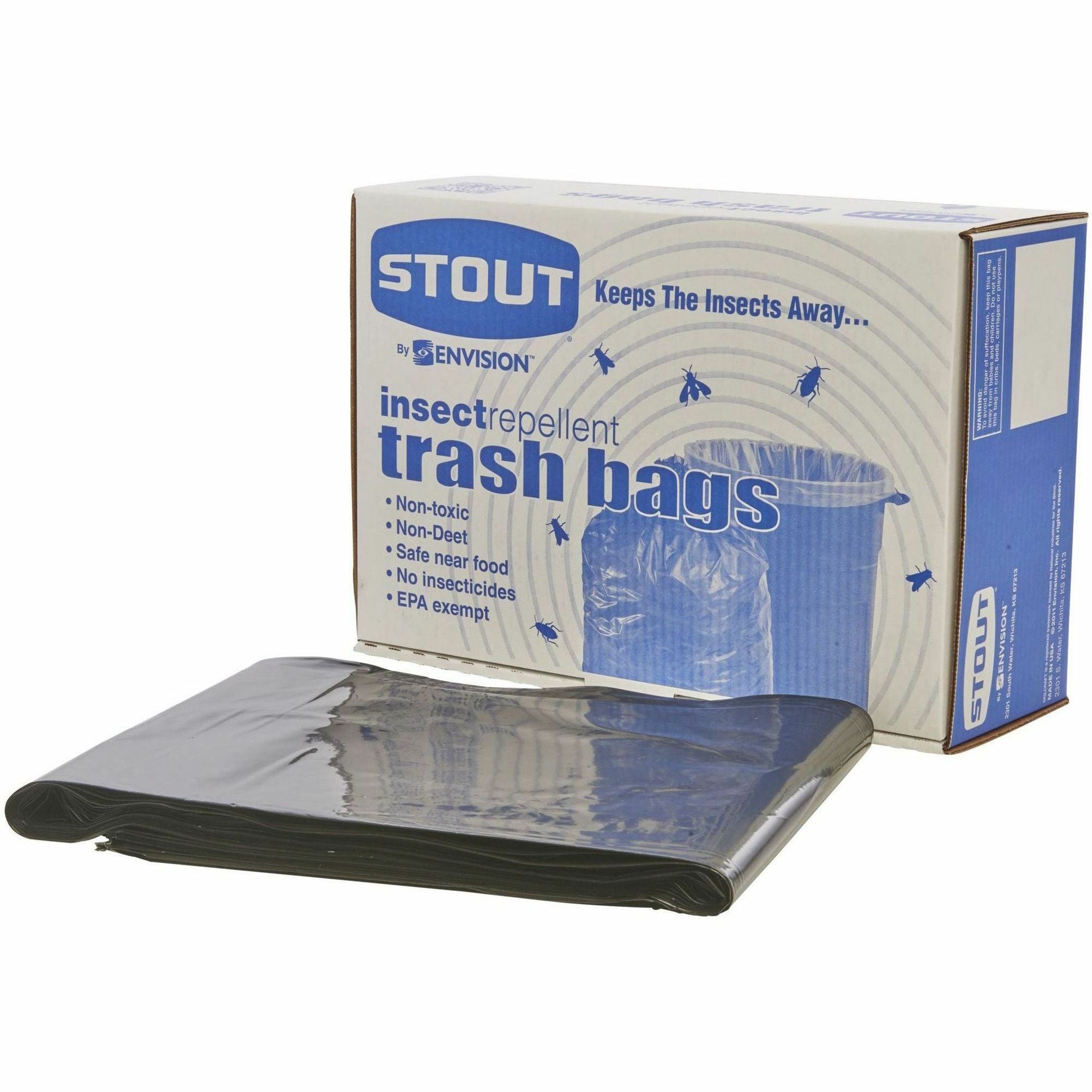 stout-insect-repellent-trash-bags-30-gal-capacity-33-width-x-40-length-2-mil-51-micron-thickness-black-polyethylene-90-box-recycled_stop3340k20 - 3