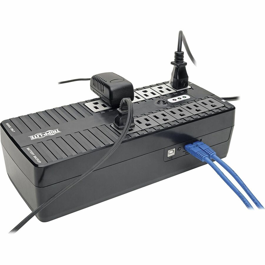 Internet Office Ultra-Compact Desktop Standby UPS, 12 Outlets, 900 VA, 420 J