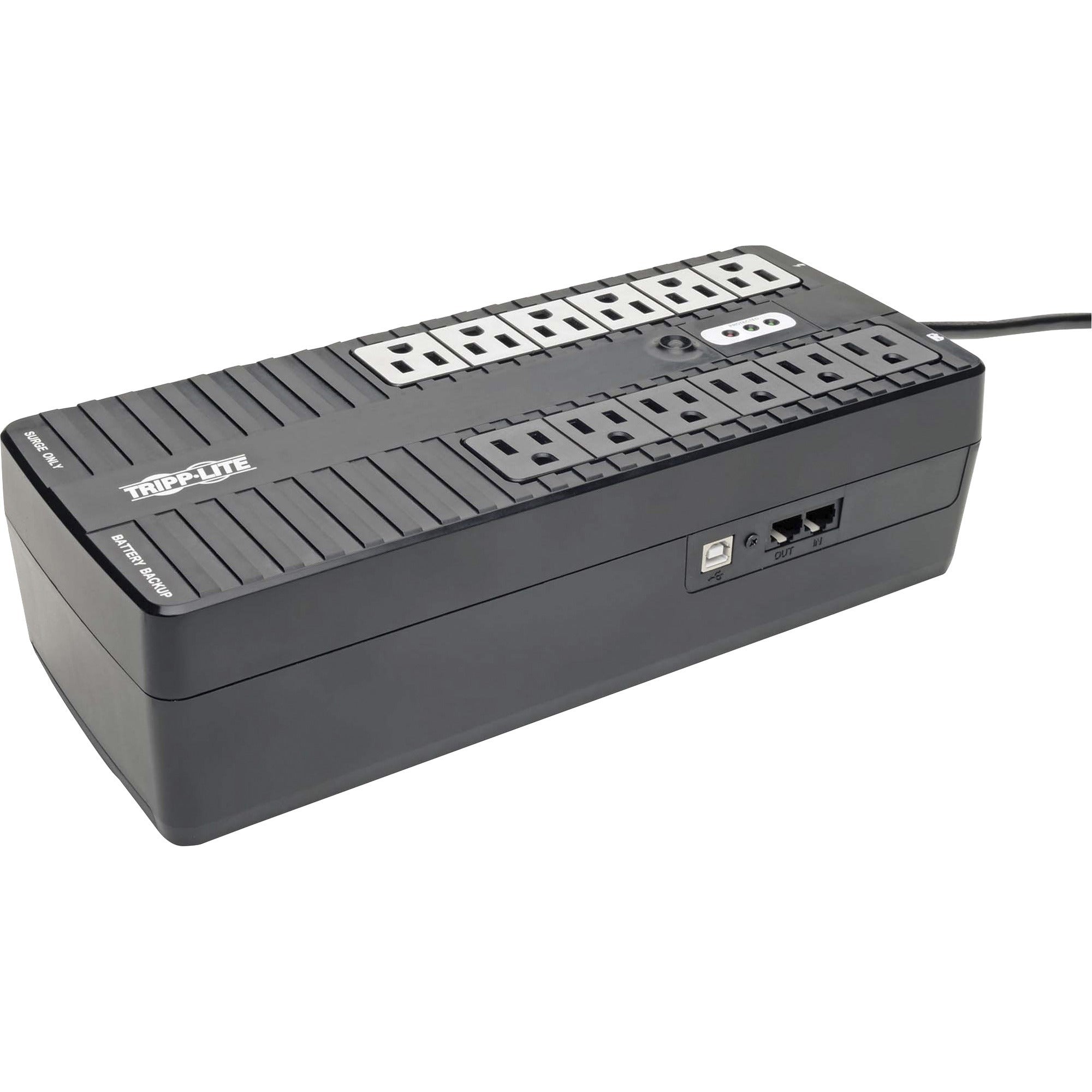 Internet Office Ultra-Compact Desktop Standby UPS, 12 Outlets, 900 VA, 420 J