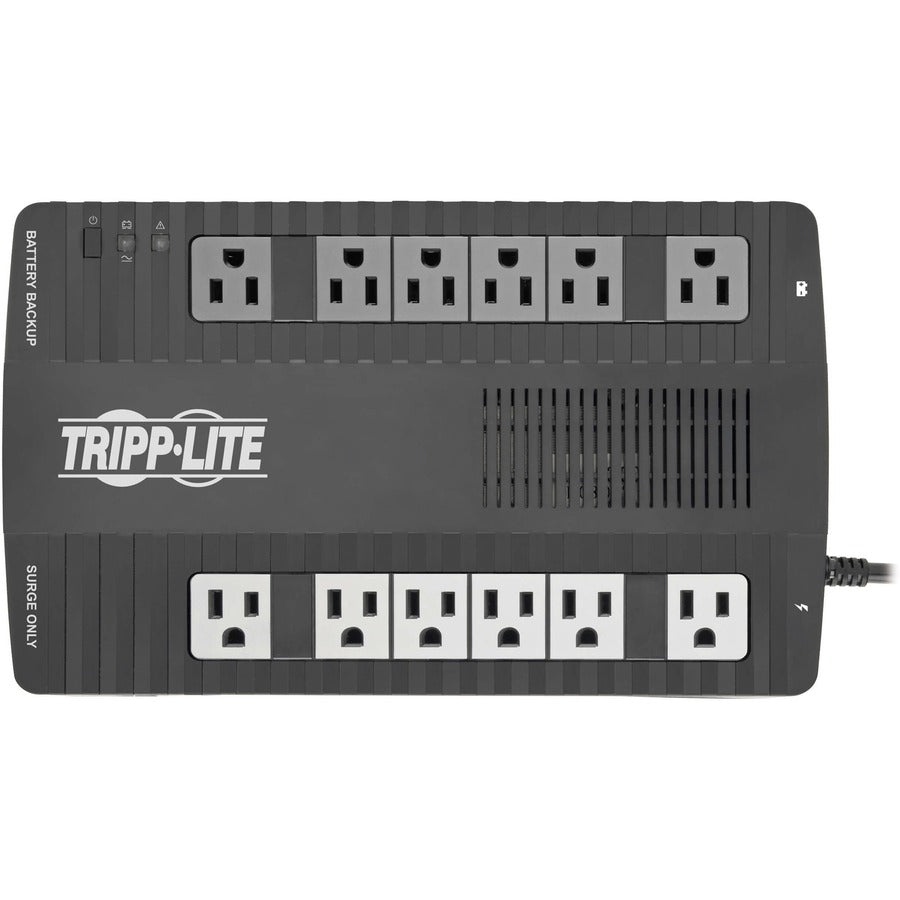 AVR Series Ultra-Compact Line-Interactive UPS, 12 Outlets, 900 VA, 420 J