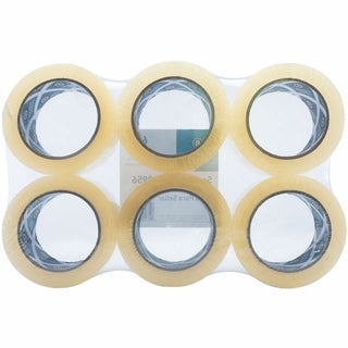 Business Source Heavy-duty Packaging Tape - 54.67 yd Length x 1.88" Width - 3" Core - Pressure-sensitive Poly - 3.54 mil - Rubber Backing - Tear Resistant, Split Resistant, Breakage Resistance - For Packing, Sealing - 6 / Pack - Clear