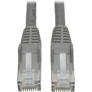 CAT6 Gigabit Snagless Molded Patch Cable, 1 ft, Gray