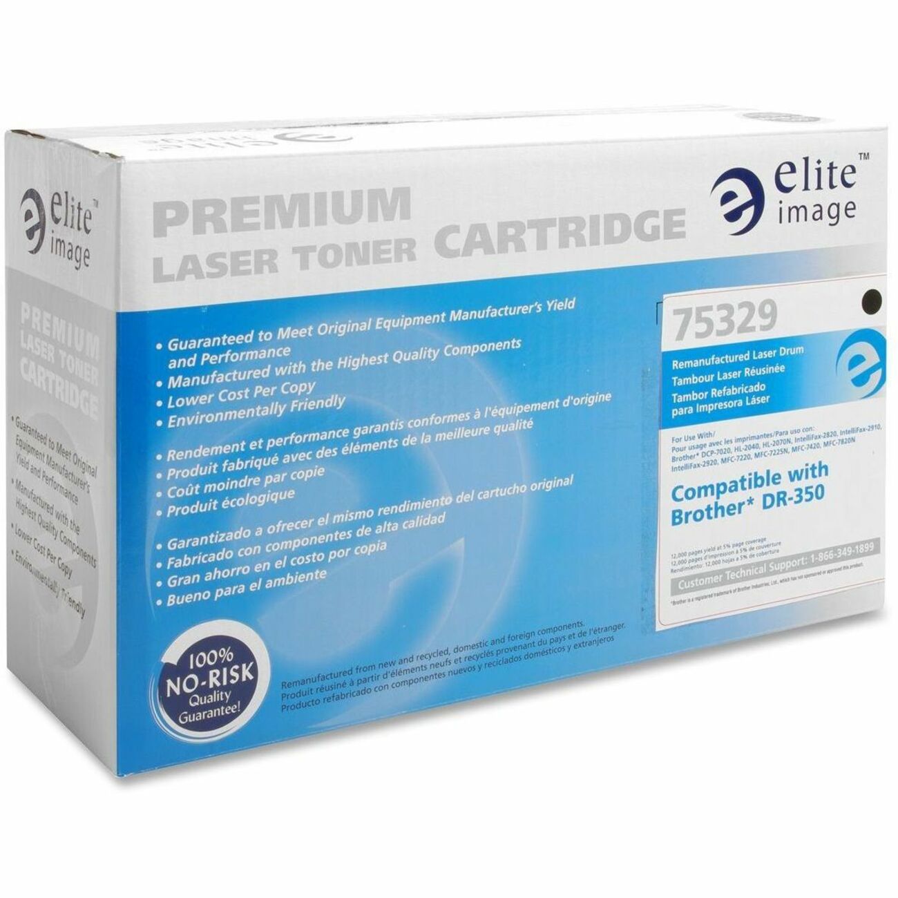 Elite Image Remanufactured Drum Cartridge Alternative For Brother DR350 - Laser Print Technology - 12000 Pages - 1 Each - Black