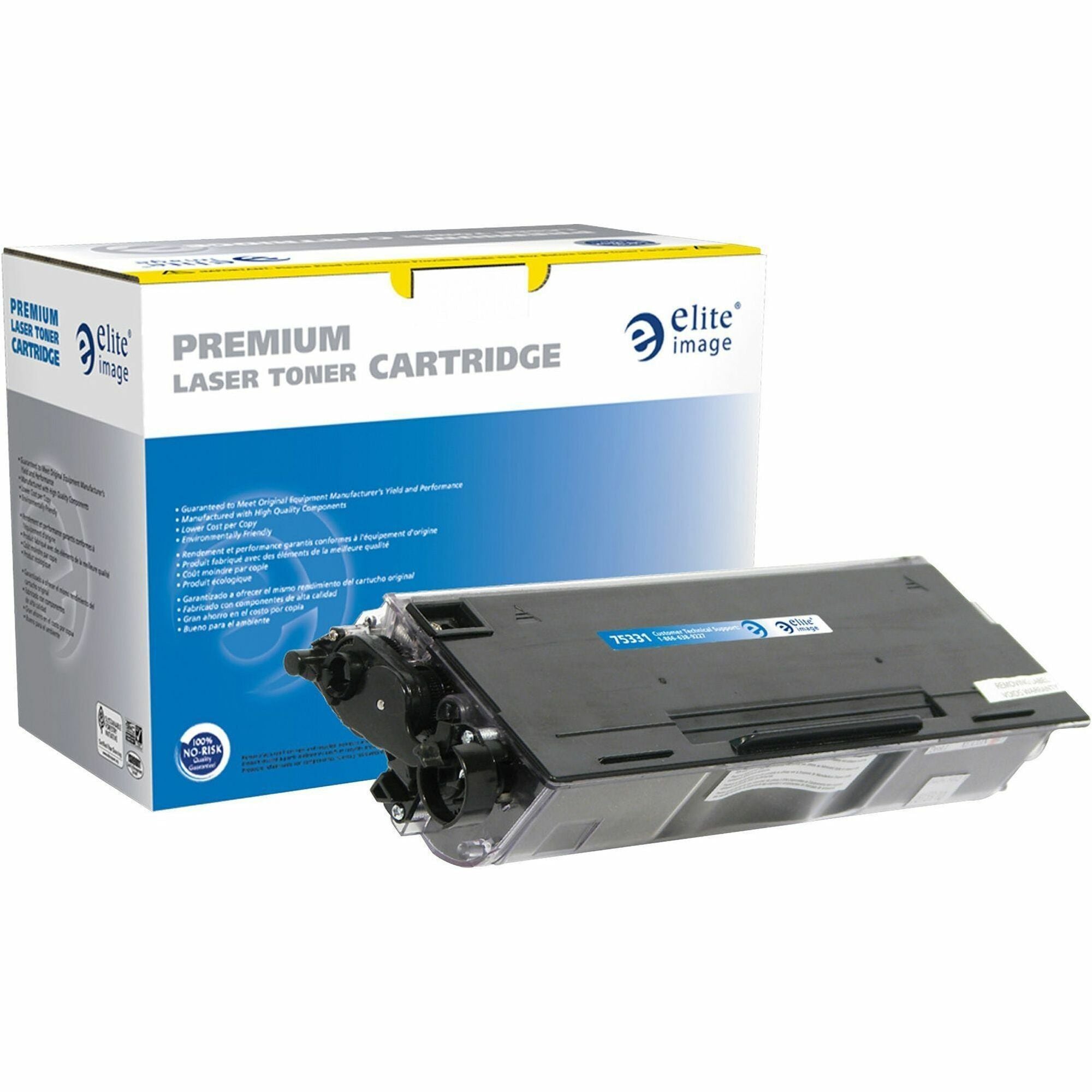 Elite Image Remanufactured High Yield Laser Toner Cartridge - Alternative for Brother TN580 - Black - 1 Each - 7000 Pages - 