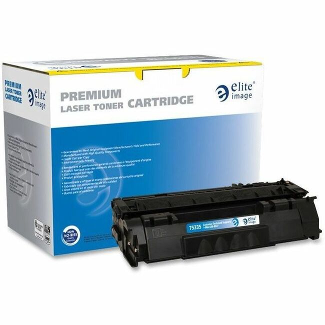 Elite Image Remanufactured Laser Toner Cartridge - Alternative for HP 53A (Q7553A) - Black - 1 Each - 3000 Pages - 