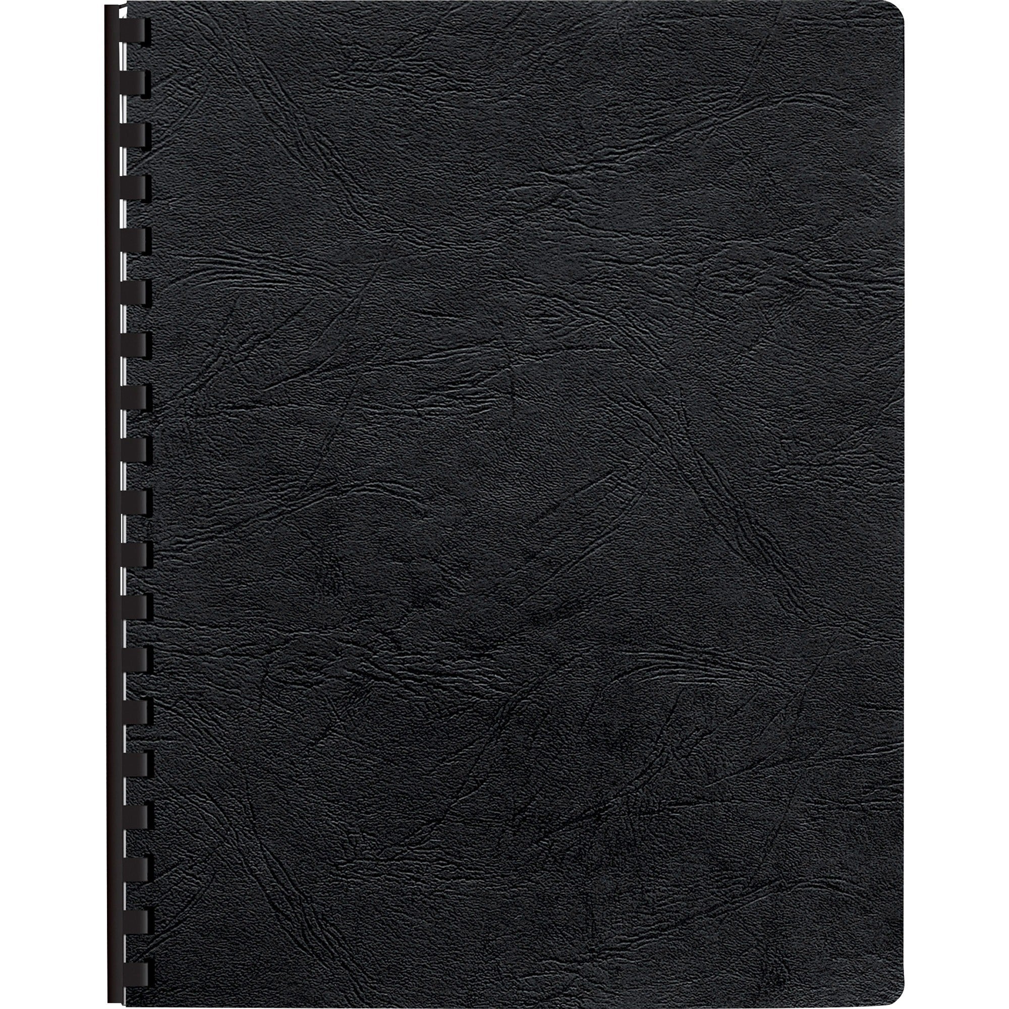 Executive Leather-Like Presentation Cover, Black, 11.25 x 8.75, Unpunched, 50/Pack