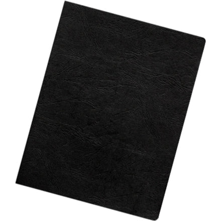 Executive Leather-Like Presentation Cover, Black, 11.25 x 8.75, Unpunched, 50/Pack