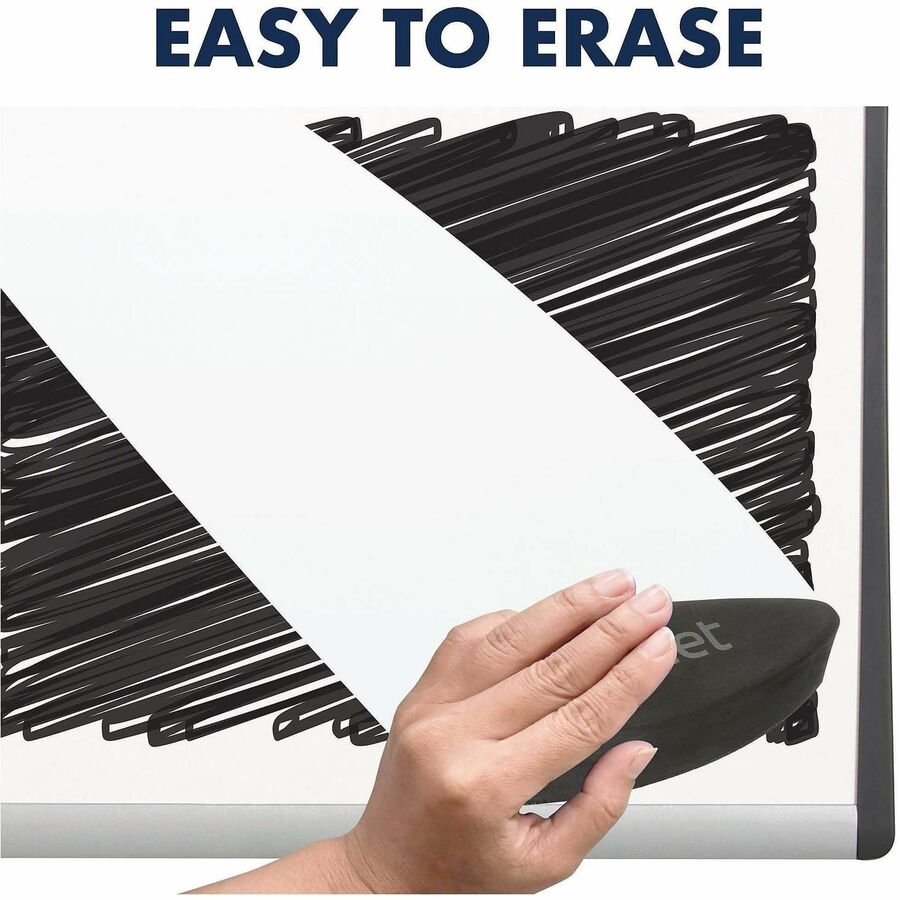 ARC Frame Cubicle Magnetic Dry Erase Board, 14 x 11, White Surface, Silver Aluminum Frame