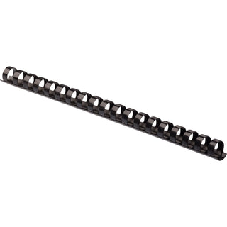 Plastic Comb Bindings, 5/8" Diameter, 120 Sheet Capacity, Black, 25/Pack