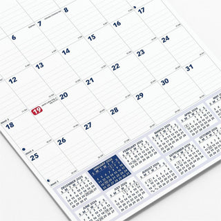 Twin-Wirebound Wall Calendar, One Month per Page, 8 x 11, White Sheets, 12-Month (Jan to Dec): 2024