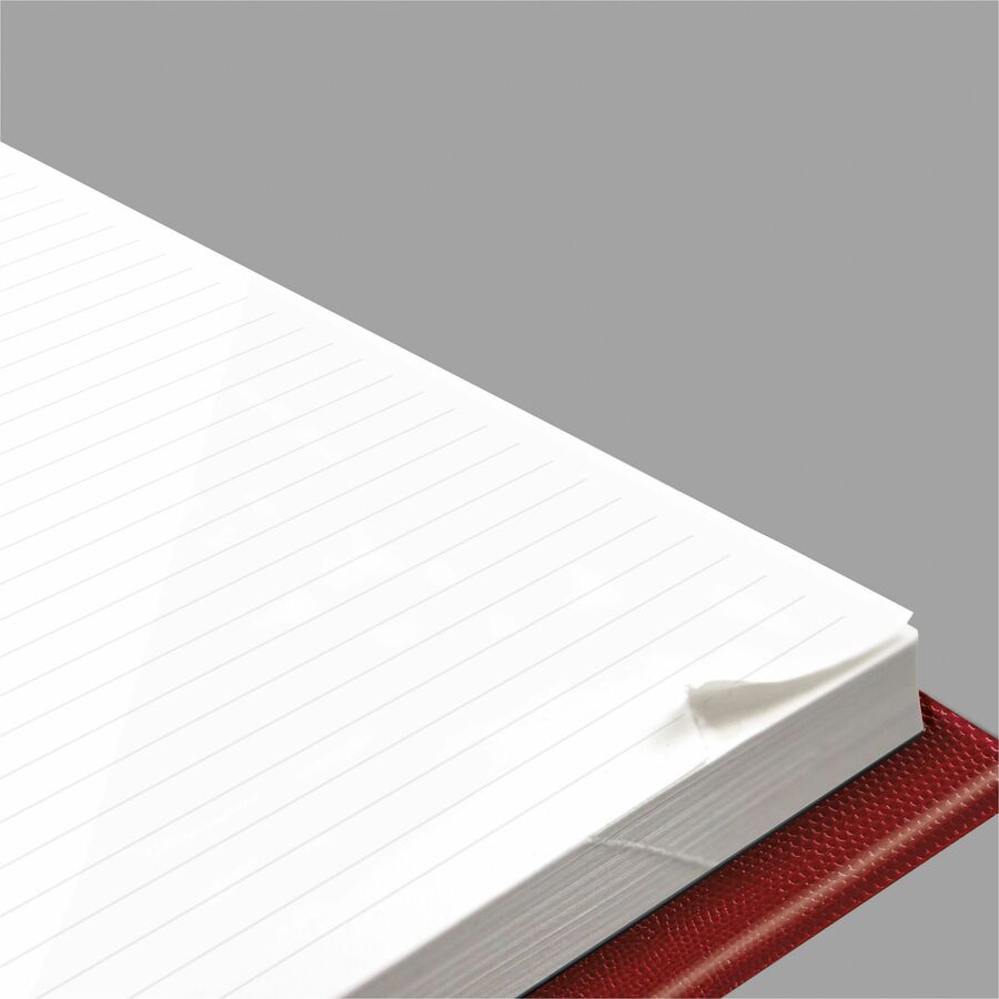 Brownline Untimed Daily Planner - Daily - January 2024 - December 2024 - 7 1/2" Sheet Size - Desktop - Red - 1 Each