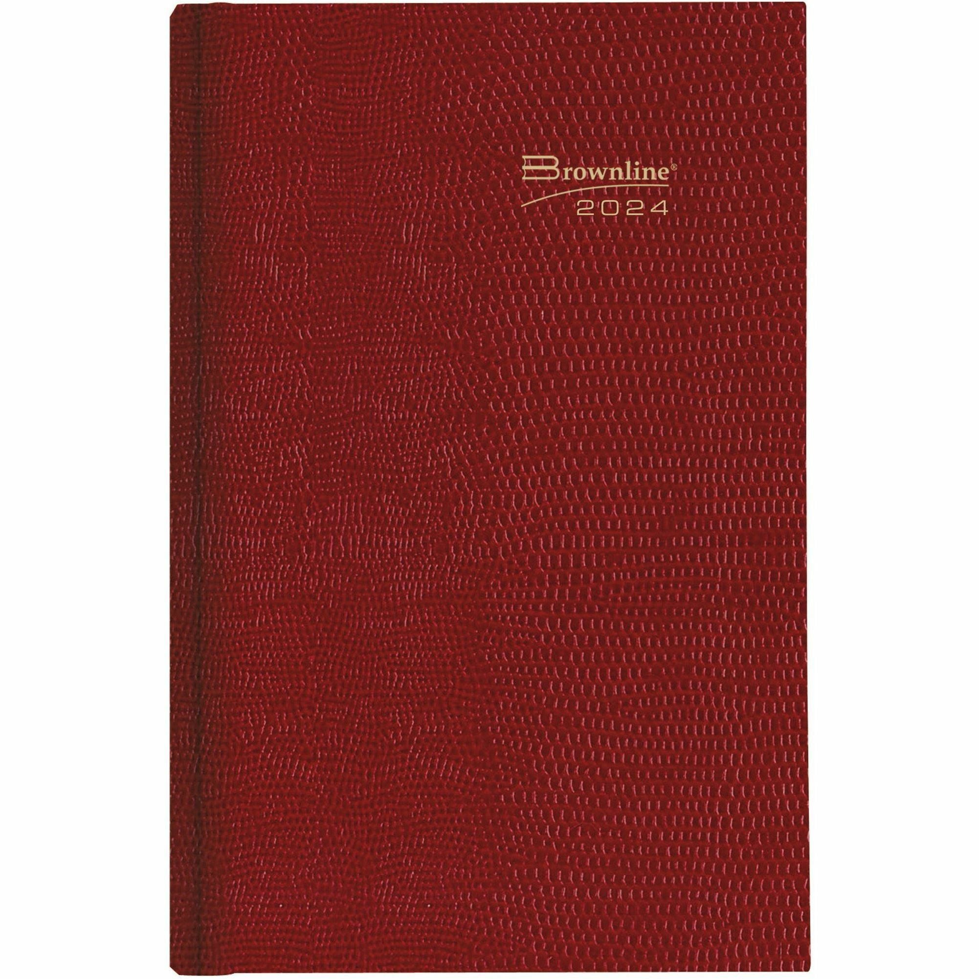 brownline-untimed-daily-planner-daily-january-2024-december-2024-7-1-2-sheet-size-desktop-red-1-each_redcb387red - 2