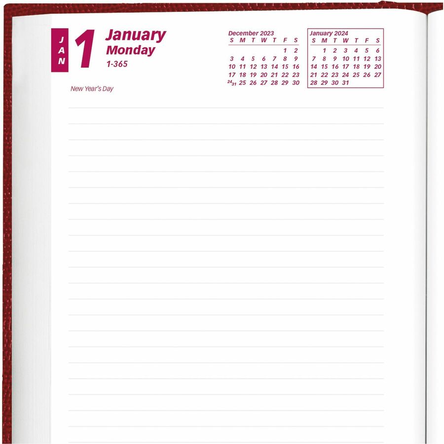 brownline-untimed-daily-planner-daily-january-2024-december-2024-7-1-2-sheet-size-desktop-red-1-each_redcb387red - 7