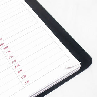 Brownline Daily Planner - Julian Dates - Daily - 1 Year - January 2024 - December 2024 - 7:00 AM to 8:45 PM - Quarter-hourly - 1 Day Single Page Layout - 5" x 8" Sheet Size - Twin Wire - Desktop - Black CoverPhone Directory, Address Directory - 1 Eac