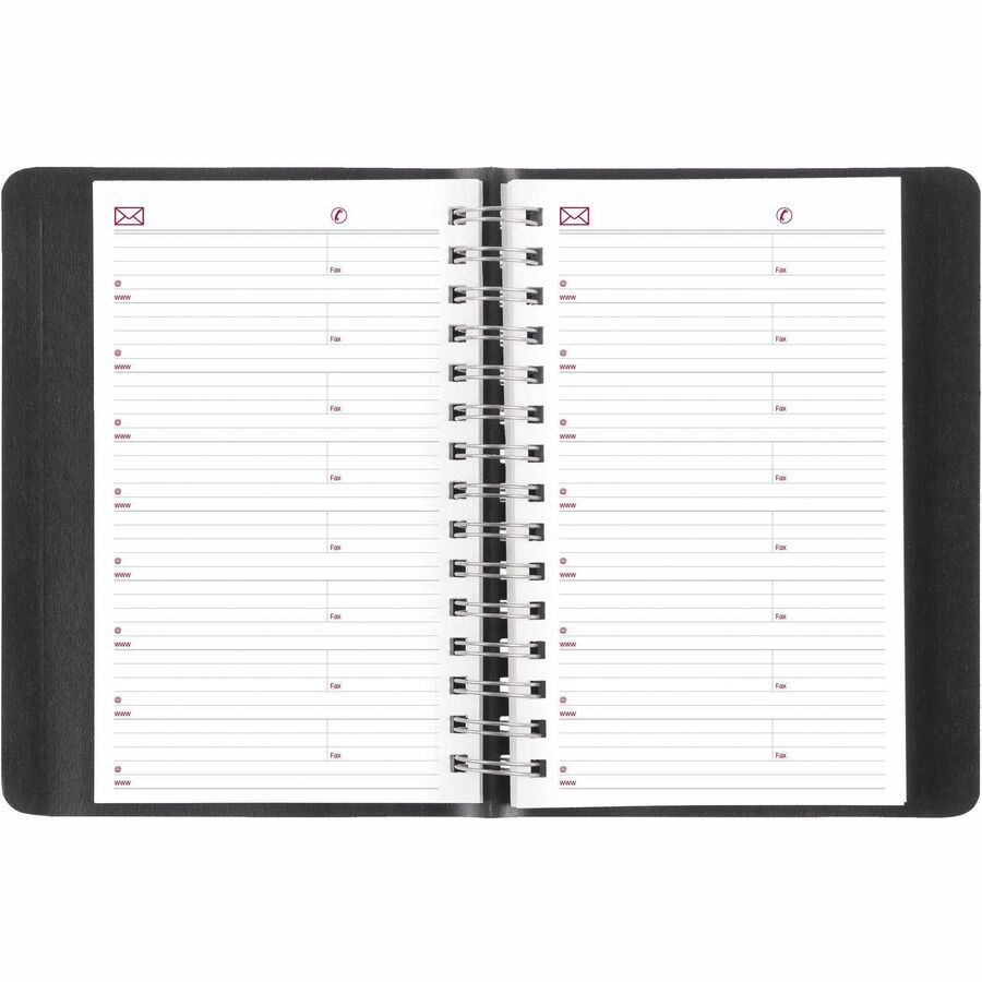 brownline-daily-planner-julian-dates-daily-1-year-january-2024-december-2024-700-am-to-845-pm-quarter-hourly-1-day-single-page-layout-5-x-8-sheet-size-twin-wire-desktop-black-coverphone-directory-address-directory-1-eac_redcb800blk - 7