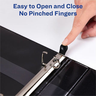 Heavy-Duty View Binder with DuraHinge, One Touch EZD Rings/Extra-Wide Cover, 3 Ring, 1.5" Capacity, 11 x 8.5, White, (1319)