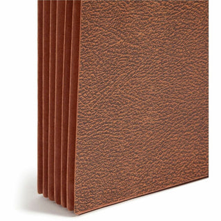 Classic 5.25" Expansion Partition Wallet with Tyvek Gusset Top and Elastic Cord, 6 Sections, Legal Size, Redrope, 10/Box