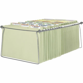 Steel Hanging Folder Drawer Frame, Legal Size, 23" to 27" Long, Gray, 2/Pack