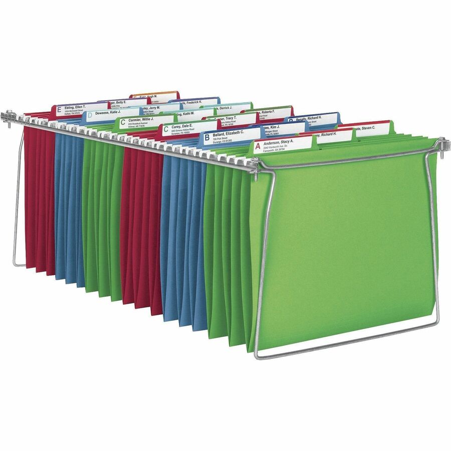 Smead Hanging Folder Frames - Letter - 23"-27" Long - Steel - Gray - 2 / Pack