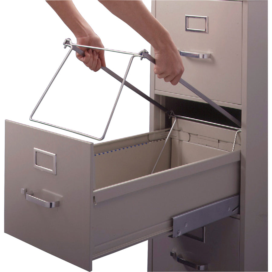 Smead Hanging Folder Frames - Letter - 23"-27" Long - Steel - Gray - 2 / Pack - 